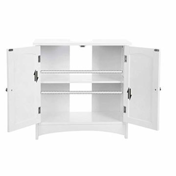 VASAGLE Waschbeckenunterschrank Darstellung des Innenraums